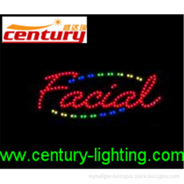 wholesale china factory price facial animated led sign